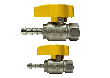 Brass gas valve